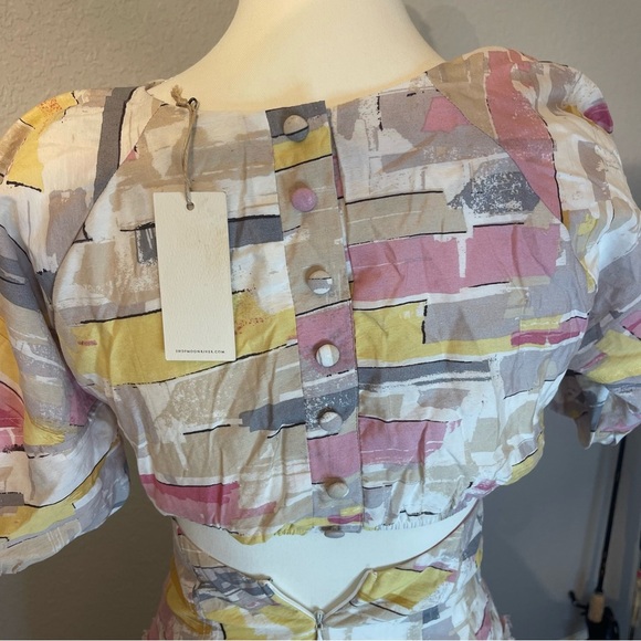 Moon River NWT Abstract Water Color Viscose Blend Dress Size XS - Picture 6 of 11